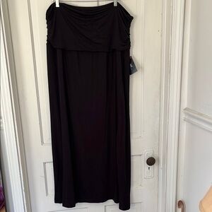 Women's Black Strapless Stretch Dress